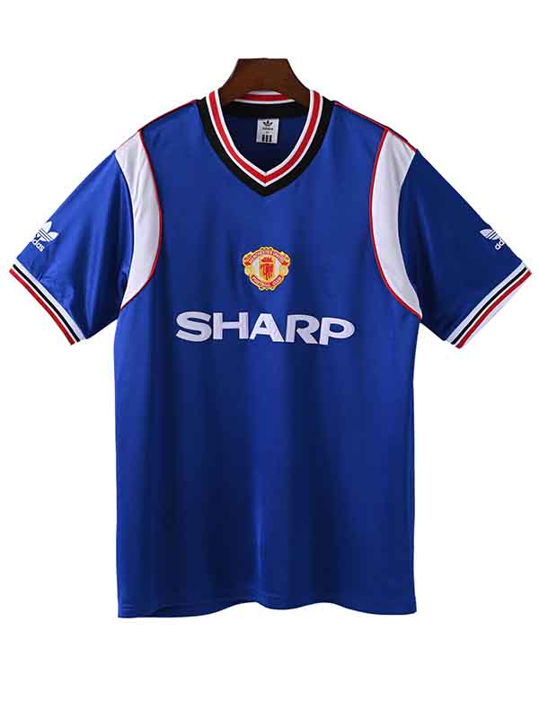 Manchester united third jersey mens retro shirt 1984-1985